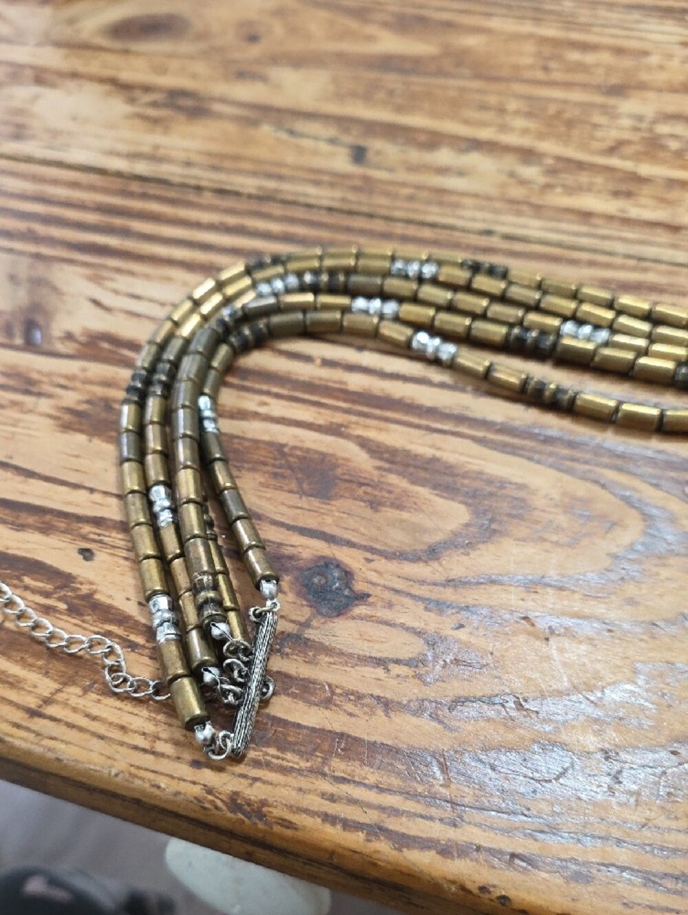 Chico's Gold-Tone Layered Coin Strand Necklace - Picture 7 of 8